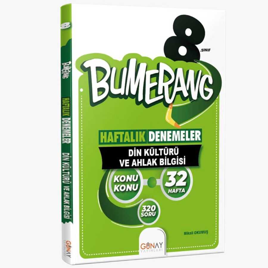 Günay Yayınları 8.Sınıf LGS Bumerang Din Kültürü ve Ahlak Bilgisi Denemeleri