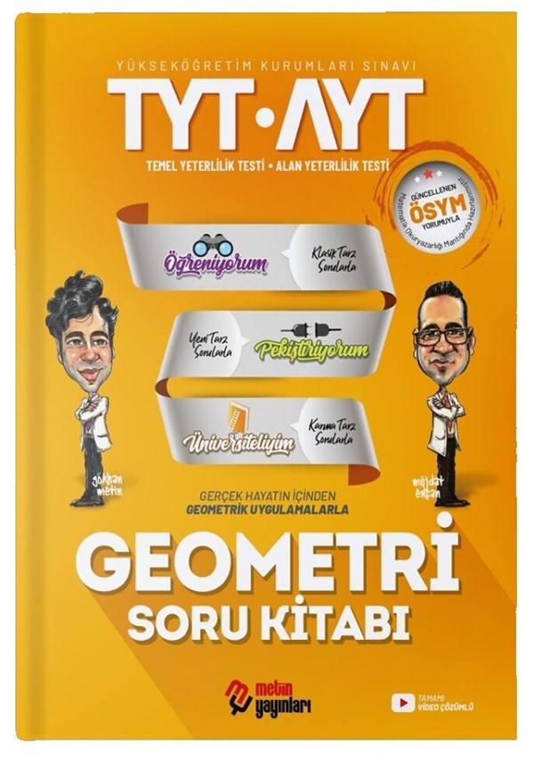 Metin Yayınları 2021 TYT AYT Geometri Soru Kitabı