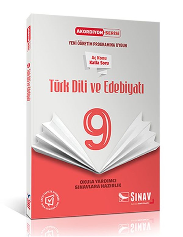 Sınav Yayınları 9. Sınıf Türk Dili ve Edebiyatı Akordiyon Kitap