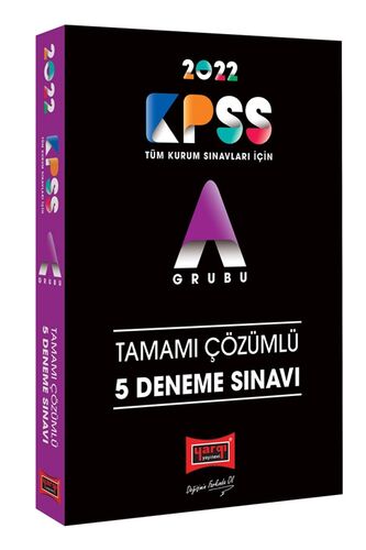 Yargı Yayınları 2022 KPSS A Grubu Tamamı Çözümlü 5 Deneme Sınavı